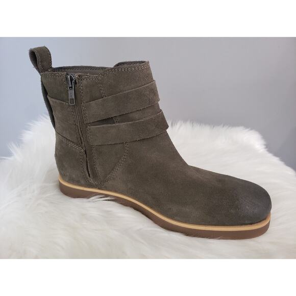 NEW SIZE 8 UGG JOSEFENE Short Cuff Suede Boots‎ Charcoal Gray Womens - Picture 4 of 7